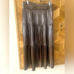 Ba&sh Foil Metallic Skirt